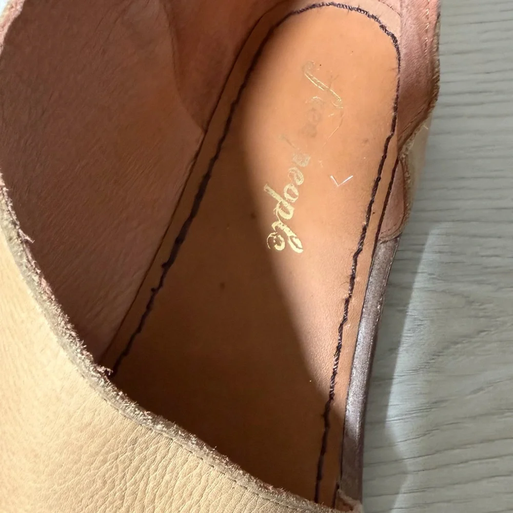 FREE PEOPLE Mont Blanc Sandals Womens Tan Leather 8.5